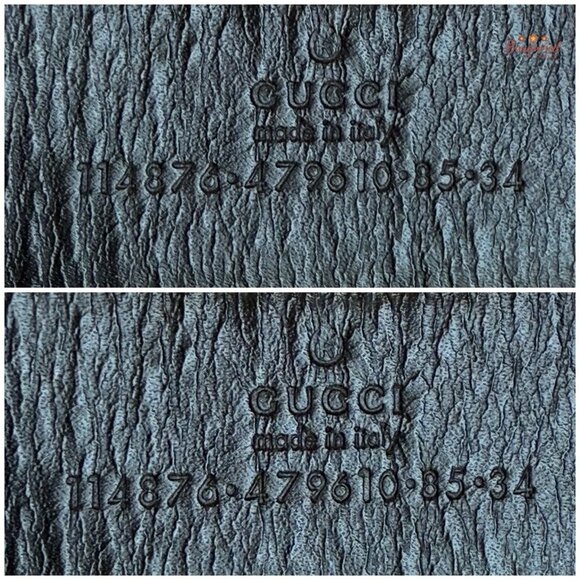 Authentic Gucci Web Canvas White Leather Gold Interlocking G Buckle Belt 85/34 - Picture 7 of 14